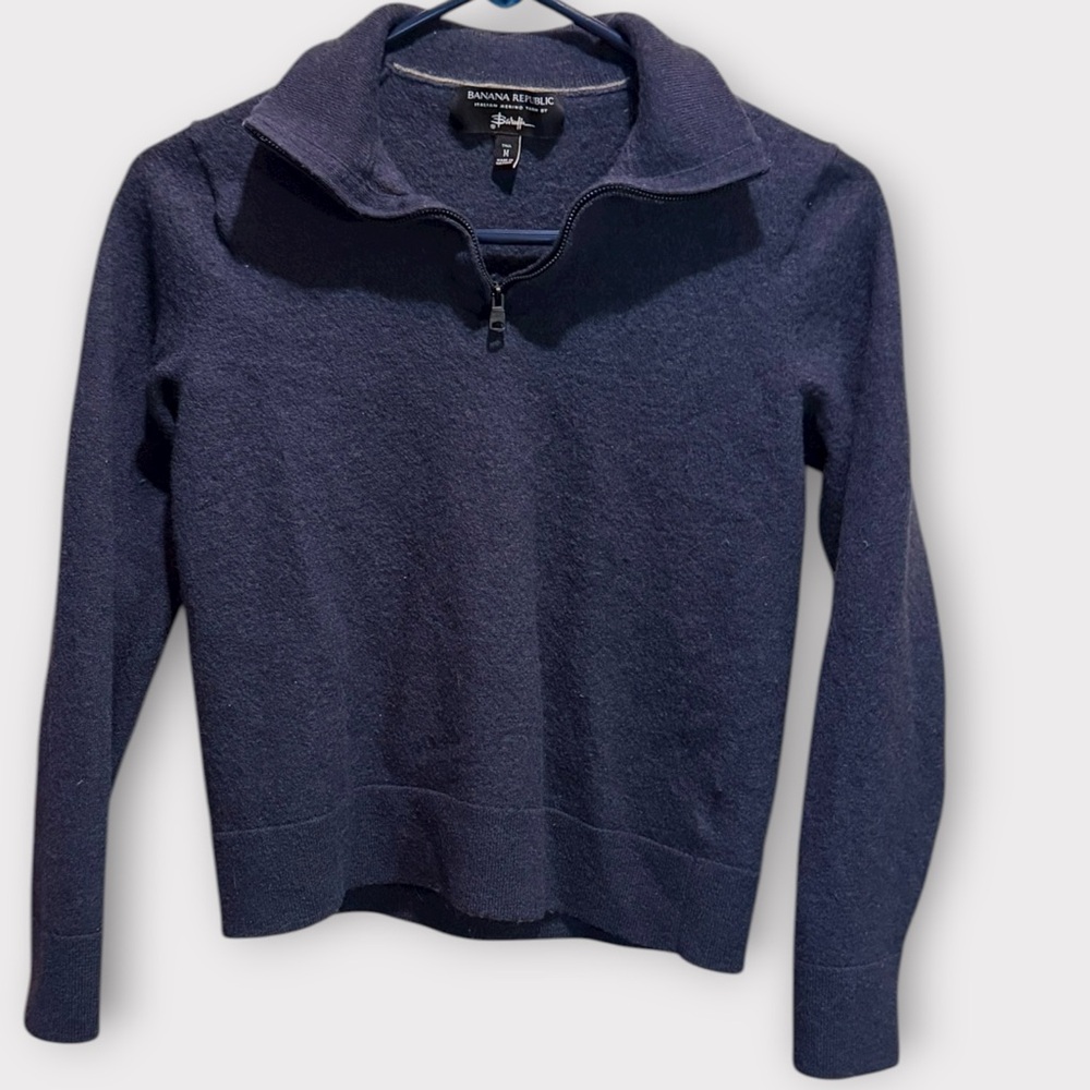 Banana Republic Italian Merino Yarn by BARUFFA. Navy Blue
